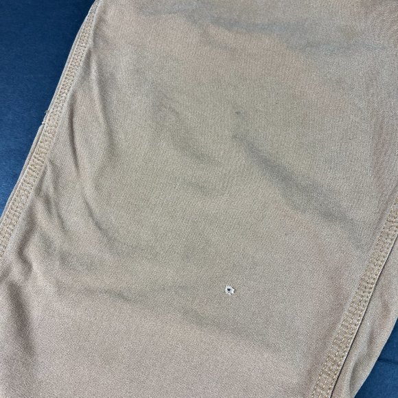 Carhartt Jeans 38x30 Brown Faded Dungaree Fit Carpenter Workwear Denim Tag 38x30 - Picture 5 of 16